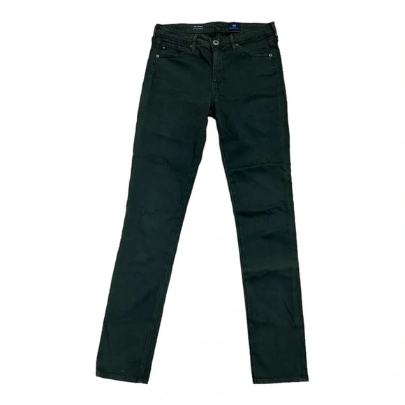 AG Adriano Goldschmied Olive Green The Prima Mid Rise Cigarette Pants 26 - Picture 1 of 3